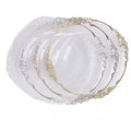 New Hot Sale Electroplating Round 13 Inch Plastic Gold Charger Plates for Wedding