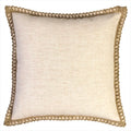 Geometric Pattern Striped Jute Lace Linen Woven Cushion Cover Square Shape Macrame Decorative Pillow for Home Living Room