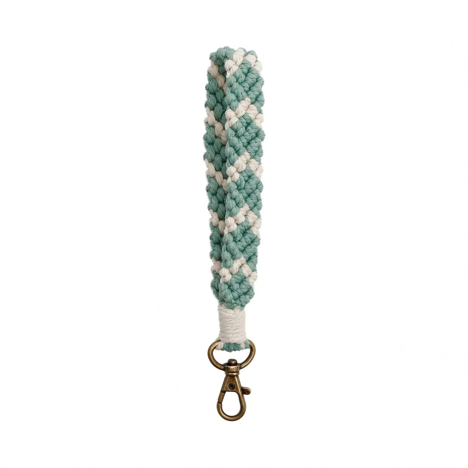 Boho Wristlet Lanyards for Women Key Lanyard Key Rings Bracelet Keychain Gifts Macrame Hand Woven Wrist Strap Lanyard Key Chains