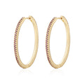 Luxurious Cubic Zirconia Wedding OEM Accessories Hoop Earrings Stud for Women Gifts
