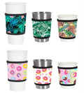 Heat Resistant Neoprene Insulated Sleeve for Coffee Tea and Cold Drinks - Anti-Slip Collapsible Cup Holder