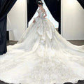 S0426T 2026Bohemian Style Luxury Wedding Dress A-Line Silhouette Heavy Lace Decoration Printed Elegant Hot Selling Bride Dress