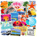 50Pcs Hawaii Surfing Summer Holiday Travel Sticker for Boy Girl Skateboard Luggage Laptop Bottles Graffiti Stickers