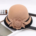 Womens 1920s Vintage  Wool Felt Cloche Bucket Hat Winter Crushable Church Formal  Derby Party Hats