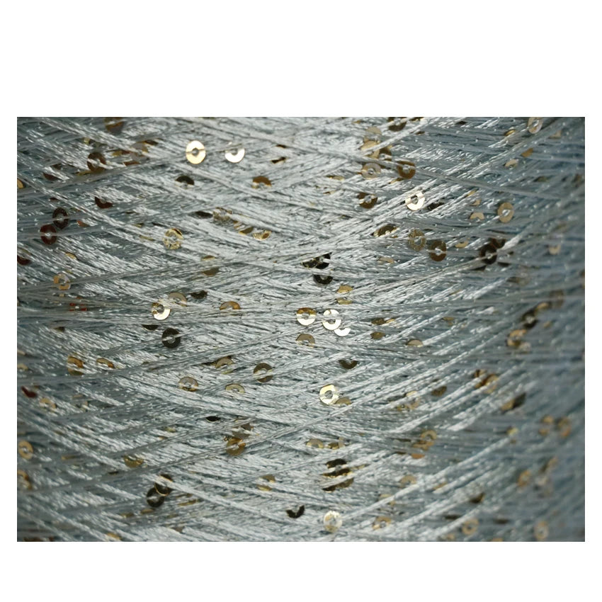 Hot Selling Polyester Paillette Sequin Yarn Various Pattern Dyed 1MM/2MM/3MM Fancy Yarn