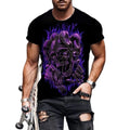 Top Fashion Men's Heavyweight Gym Clothes Crew Neck Short Sleeve Printed T-Shirt Luxury Fitness Chemise with Digital Printing