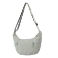 Large Nylon Crescent Sling Bag Women Moon Dumpling Crossbody Bag Lightweight Hobo Shoulder Bag