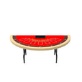 YH 7 Player Seats Casino Full Printing Table Layout Folding Blackjack Poker Table With Water Rail for Sale