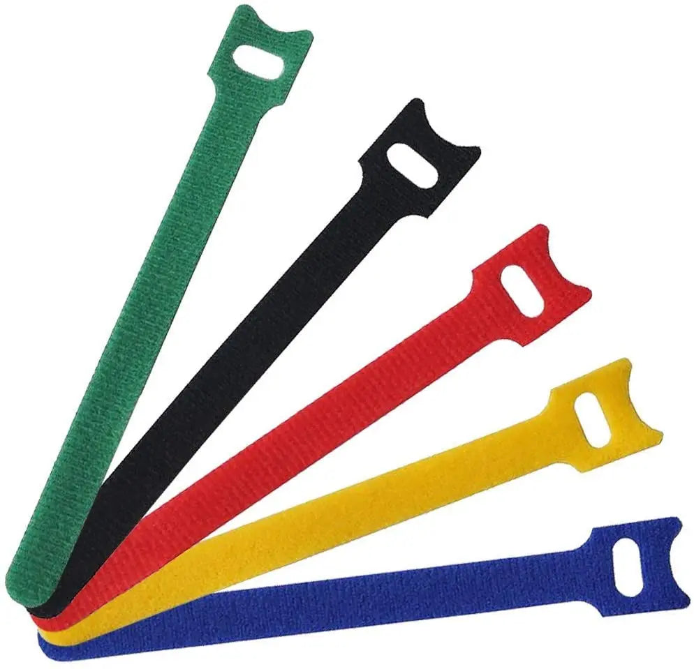 Custom Logo Reusable Cable Ties  Multi-Purpose Hook and  Loop Cable Straps Wire Ties Cable Organizer for Home and Office
