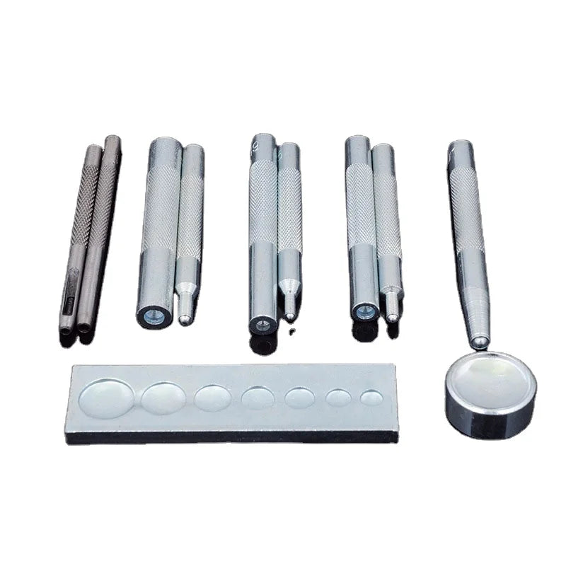 Customizable 11pcs Set Snap Button Press Mold Tool Kit for Manual Rivet & Snap Application OEM Support