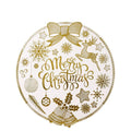 Ychon Festival Series Christmas Table Mat Household Kitchen Accessories PVC Luxury Anti-hot Round Waterproof Western Placemat