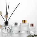100ml 150ml 200ml Clear Round for Reed Diffuser Glass Perfume Bottle Empty for Home Decoration with Screw Cap Packed in Carton