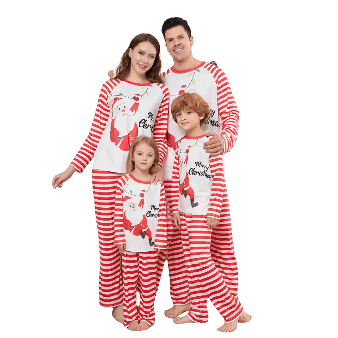 Autumn Winter Printed Deer Sleepwear Set Women's Christmas Oem Odm 2025 New Home Wear Custom Family Pajamas