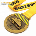 3d Gold Metal Award Marathon Running Sport Medal 3 Inch Lanyard Boxing Cricket Medals Sports Metal Custom Sports Medal