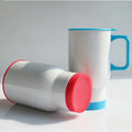 Sublimation Tumblers Water Bottles 15oz Stainless Steel Double Walled Coffee Car Travel Mug