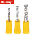 DouRuy Two Flute Compression Up/Down Cut Spiral Router Bit CNC Solid Carbide End Mill
