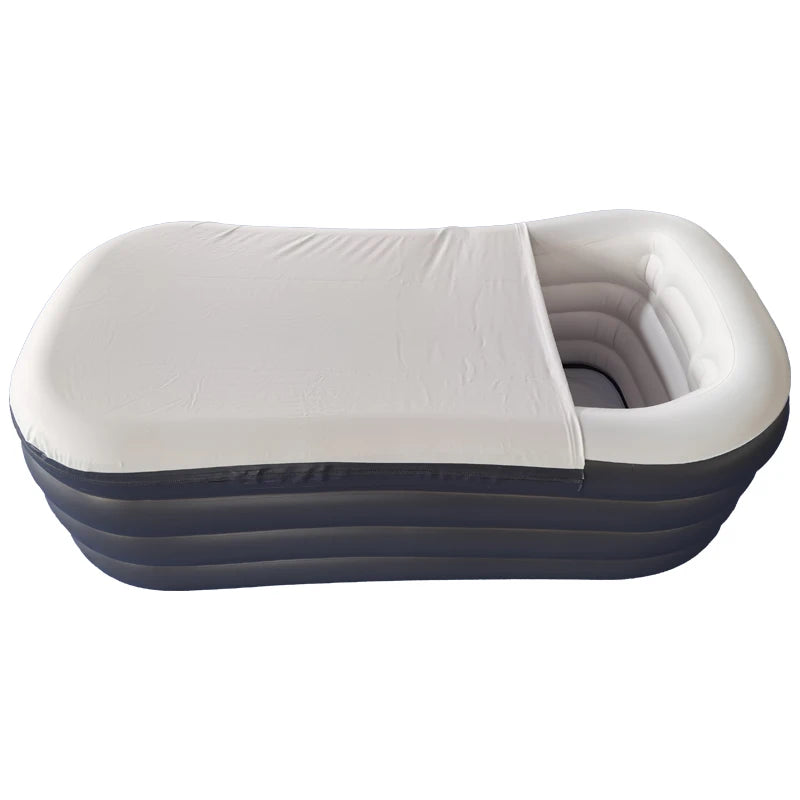 Grey Adult Plastic Foldable Above Ground PVC Pool Bathtub Ice Bath Adult
