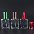 Hot Sale Square Shaped Glass Spray Perfume Bottles 50ml Empty Refillable Perfume Bottle