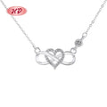 Thousands of in Stock Wholesale Love Heart and Figure Sterling Silver Cubic Zirconia Initial Pendants Necklace Jewelry