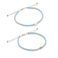 Miyuki Rice Beads 18K Gold Plated Stainless Steel Women's Rope Braided Trendy Bracelet Bangles Anniversary Gift Fashion