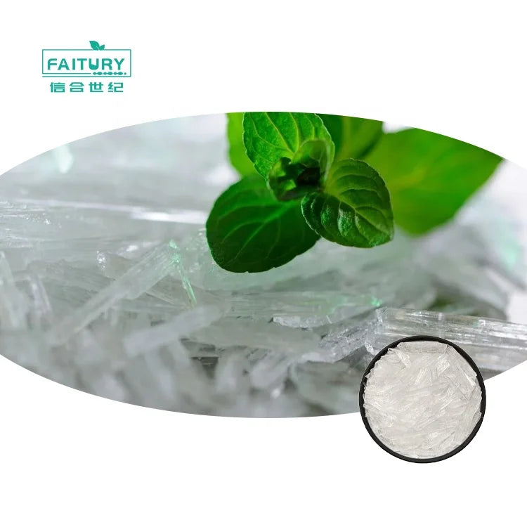 Faitury Wholesale Food Grade Menthol Crystal Menthol Crystal Cas 89-78-1 Menthol Crystals Mint Powder