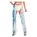 Sequin Trousers Long Pant Festival Outfit Bling Bling Sequin Chaps