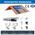 Wholesale Rooftop Aluminium Solar Panel Mounting PV Mount Bracket Black Solar Rapid End Solar Clamps for 40*40 Pipe