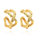 Simple Intersecting Rock Line Circle Earrings for Women Fashion Boucle D'oreille Jewellery