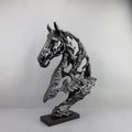 Living Room Hotel TV Cabinet Home Decorations Creative Abstract Hollowed Horse Head Sculpture Ornament