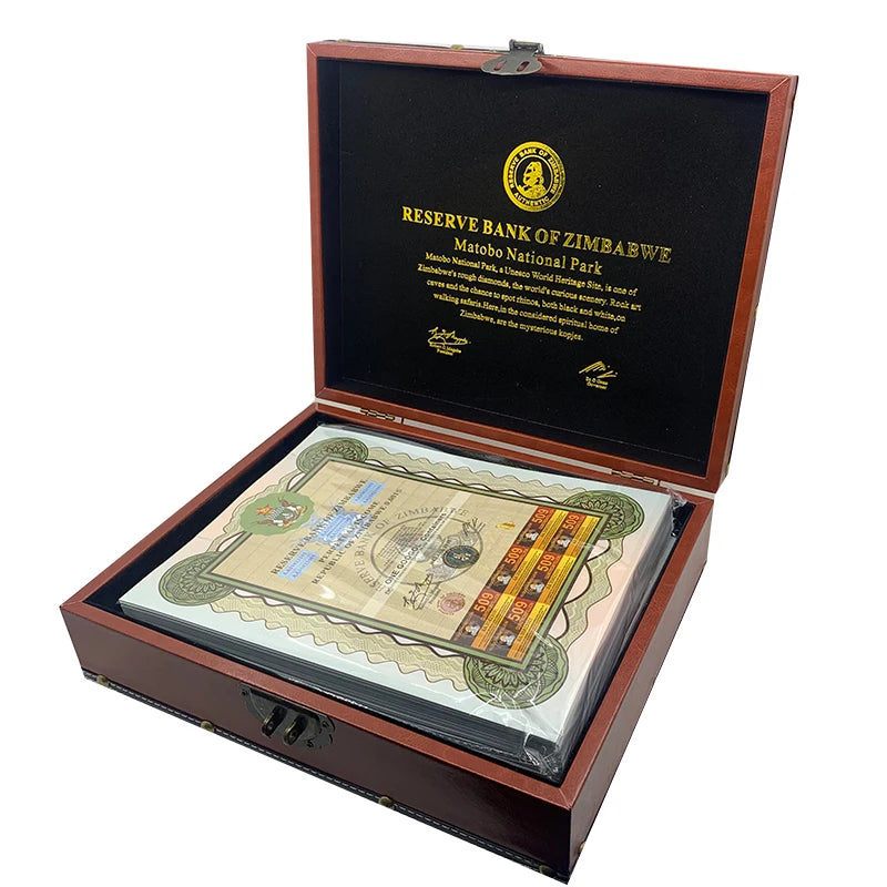 ZIMBABWE ONE Googol Containers Scrolls Money 509 Quintrigintillion Bill Big Stone With UV Security and Serial Number Banknotes