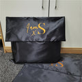 Chuanghua Luxury Satin Envelope Dust Bag Black Custom Sizes 45x40 50x45 30x50 60x70 Gift