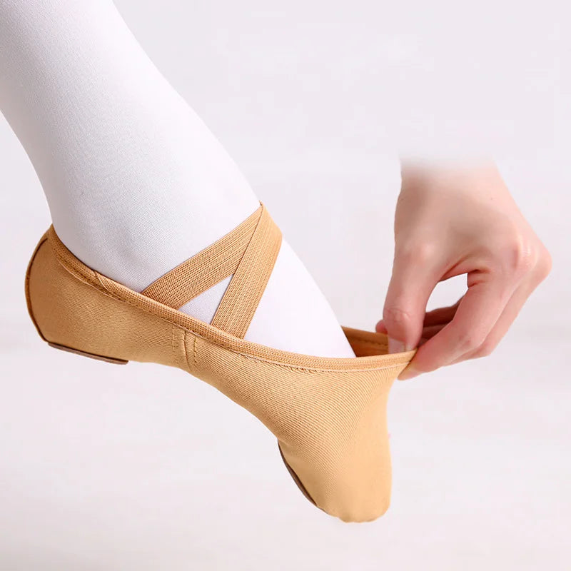 Women's Soft Ballet Shoes with Full Sole Arch Support Breathable Jazz