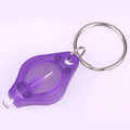 High Brightness Mini Keychain UV Flashlight Light Colorful Plastic Lamp Body