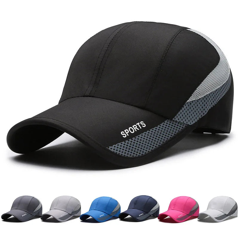 Unisex Lightweight 100% Polyester Baseball Cap Quick Drying Summer Outdoor Sports Cooling Mesh Wholesale for Business Scenes