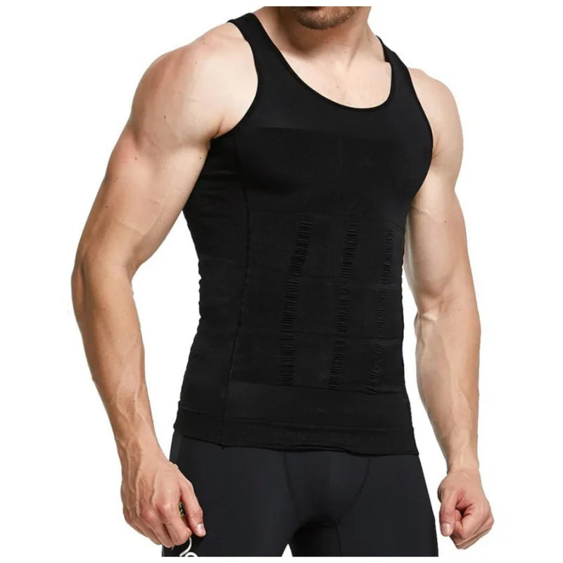 Men's Thermal Shapewear Knitted Body Shaper Underwear With Any Cut Plastic Chest Abdominal Compression Shaping Tops Slimming Top MegaBDM