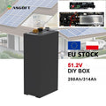 DIY Battery Box 51.2V 15kwh 16kWh Poland Stock EU Stock 16S48V280AH 300AH 320AH 16S Battery case Kit Housing with V19 Bms Board