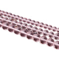 Natural Stone Pink Glass Crystal Beads for Jewelry Making Round Loose Beads Diy Accessories Bracelets 6mm/8mm 15''