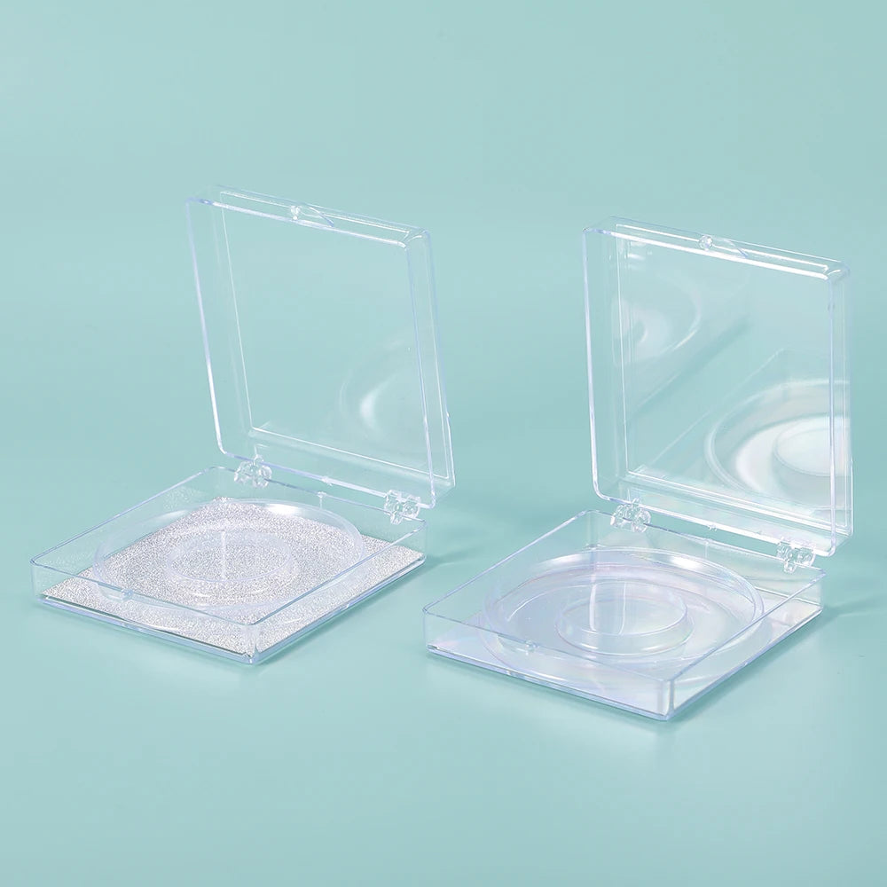 Wholesale Eyelash Packaging Boxes Private Label Plastic Eyelash Tray case False Eye Lash Empty Acrylic Lash Box