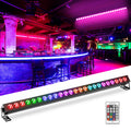 U`King 80W With Battery 24Pcs Rgb Wall Washer Light Suitable for Hotel Home Parties Ktv Clubs Bars Weddings Dj Stage Wash Lamps
