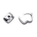Factory Wholesale 925  Silver square Shaped Earrings Hoops Personalized Minimalist Fashion Style for Women