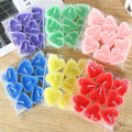 9 Pcs Pack Romantic Colorful Small Heart Shape Smoke-less Unscented Tea Light Candles Love Propose Paraffin Wax Tea Candle