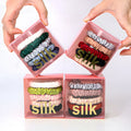 Color Silk Hair Ties Custom Scrunchies Personalized logo Pattern Hairband Scrunchy Accessory Printed Silk Scrunchies MegaBDM