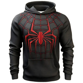 Fitspi Spider Sweatshirts Men 3d Spider Print Autumn Cosplay Pattern Oversized Hoodie Hip Hop Trend Harajuku Streetwear