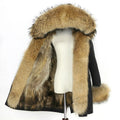 Waterproof Parka Winter Jacket Women Real Fox Fur Liner Coat Big Natural Raccoon Fur Hood Thick Warm Long Parkas Streetwear New