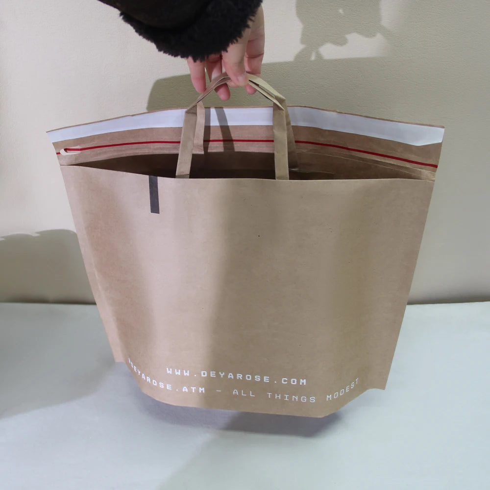 Custom Paper Gift Bags Kraft Paper Mailer Bag Paper Bag Supplier for Home Office Business Storage and Organizing