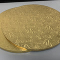 XJH Corrugated 4 Inch Gold Round Cake Drum Boared White Cake Drum Packaging Bulk Cake Drum 12 mm Board