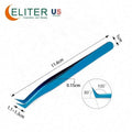 ELITER Custom Lash Extension Tweezers Eyelash Extens Tweezers Stainless Steel Lash Extension 90 Tweezers