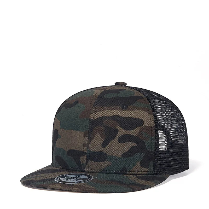 Summer Daily Outdoor All-Match Street Fashion Baseball Hat Camouflage Cotton Polyester Hip Hop Style 3D Embroidery Cycling Beach