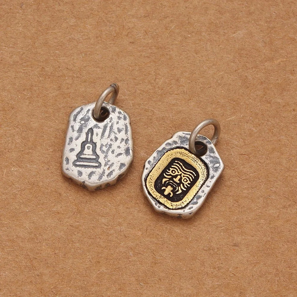 S925 Accessories for Necklace Making Diy 925 Sterling Silver Amulet Zakilum Tibetan Buddhism Charm Pendant Jewelry
