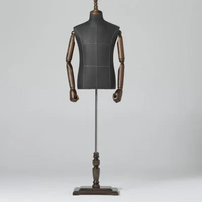 Best Selling Man Mannequin Torso With Wood Arms